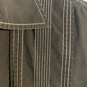 Los Angeles Apparel Black Casual Button Down Shirt XL